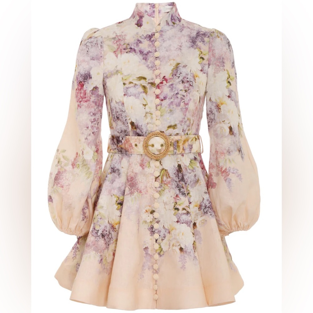 Lyrical Buttoned Mini Dress